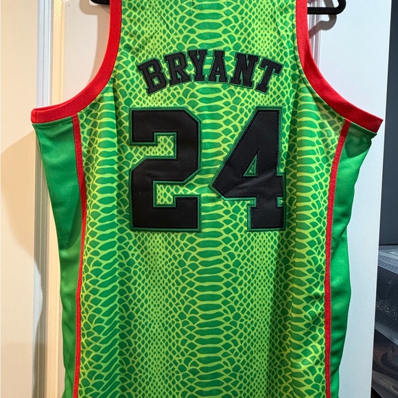 Kobe Bryant Green Mamba Grinch Basketball Jersey XL - Picture 5 of 5